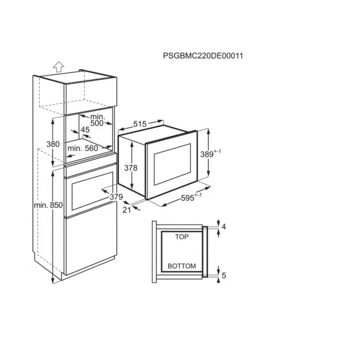 AEG MSB2547DM Inbouw (38 cm). AEG MSB2547DM Inbouw